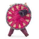 BLACK COLORED PIG STRAW BAG