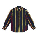 NAVY/WHITE PRINTED STRIPE BUTTON-DOWN SHIRT