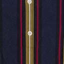 NAVY/WHITE PRINTED STRIPE BUTTON-DOWN SHIRT