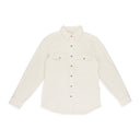 CREAM FLEECE BUTTON-DOWN SHIRT