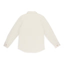CREAM FLEECE BUTTON-DOWN SHIRT