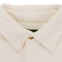 CREAM FLEECE BUTTON-DOWN SHIRT