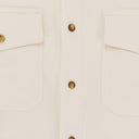 CREAM FLEECE BUTTON-DOWN SHIRT