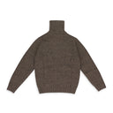 TAN MARLED TURTLENECK SWEATER