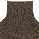 TAN MARLED TURTLENECK SWEATER