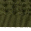 GREEN WAFFLE V-NECK SWEATER VEST