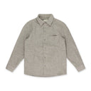 CREAM MERINO WOOL BUTTON-DOWN SHIRT