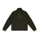 GREEN HALF-ZIP PULLOVER WORK JACKET
