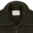 GREEN HALF-ZIP PULLOVER WORK JACKET