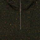 GREEN HALF-ZIP PULLOVER WORK JACKET