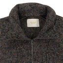 GRAY DONEGAL HALF-ZIP WORK JACKET