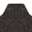GRAY DONEGAL HALF-ZIP WORK JACKET
