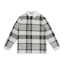 CREAM BUFFALO CHECK RUGBY POLO SHIRT