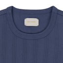 INDIGO DROP NEEDLE UNIFORM T-SHIRT