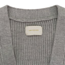 SILVER WAFFLE KNIT CARDIGAN