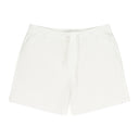 WHITE GARMENT DYED DRAWSTRING CHINO SHORTS