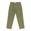 GREEN GARMENT DYED FATIGUE PANTS
