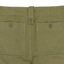GREEN GARMENT DYED FATIGUE PANTS