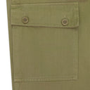 GREEN GARMENT DYED FATIGUE PANTS