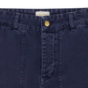 BLUE GARMENT DYED DOUBLE KNEE CARPENTER PANTS
