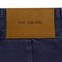 BLUE GARMENT DYED DOUBLE KNEE CARPENTER PANTS