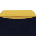 NAVY CREST QUARTER ZIP SWEATER