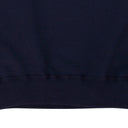 NAVY CREST QUARTER ZIP SWEATER