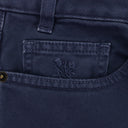 BLUE GARMENT DYED STRAIGHT FIT DENIM
