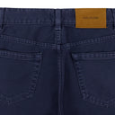 BLUE GARMENT DYED STRAIGHT FIT DENIM