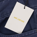 BLUE GARMENT DYED STRAIGHT FIT DENIM