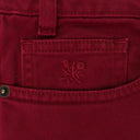 RED GARMENT DYED STRAIGHT FIT DENIM
