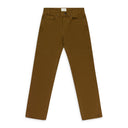 BROWN GARMENT DYED STRAIGHT FIT DENIM