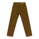 BROWN GARMENT DYED STRAIGHT FIT DENIM