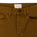 BROWN GARMENT DYED STRAIGHT FIT DENIM