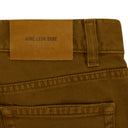 BROWN GARMENT DYED STRAIGHT FIT DENIM