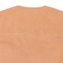 LIGHT PINK GARMENT DYED DENIM VEST