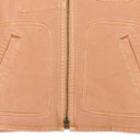 LIGHT PINK GARMENT DYED DENIM VEST