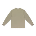 TAN POINTELLE LONG-SLEEVE T-SHIRT