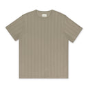 INDIGO POINTELLE TRIM LONG-SLEEVE T-SHIRT