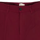 BROWN GARMENT DYED DOUBLE PLEATED PANTS