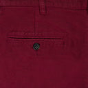 BROWN GARMENT DYED DOUBLE PLEATED PANTS