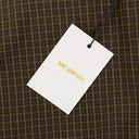 BROWN PLAID NYLON TROUSERS