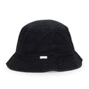 BLACK WASHED CHINO BUCKET HAT