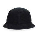 BLACK WASHED CHINO BUCKET HAT