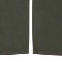 GREEN GARMENT DYED STRAIGHT FIT PANTS