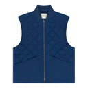 BLUE NYLON QUILTED VEST
