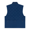 BLUE NYLON QUILTED VEST