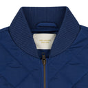 BLUE NYLON QUILTED VEST