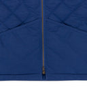 BLUE NYLON QUILTED VEST