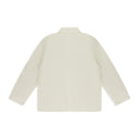 WHITE GARMENT DYED CHORE JACKET